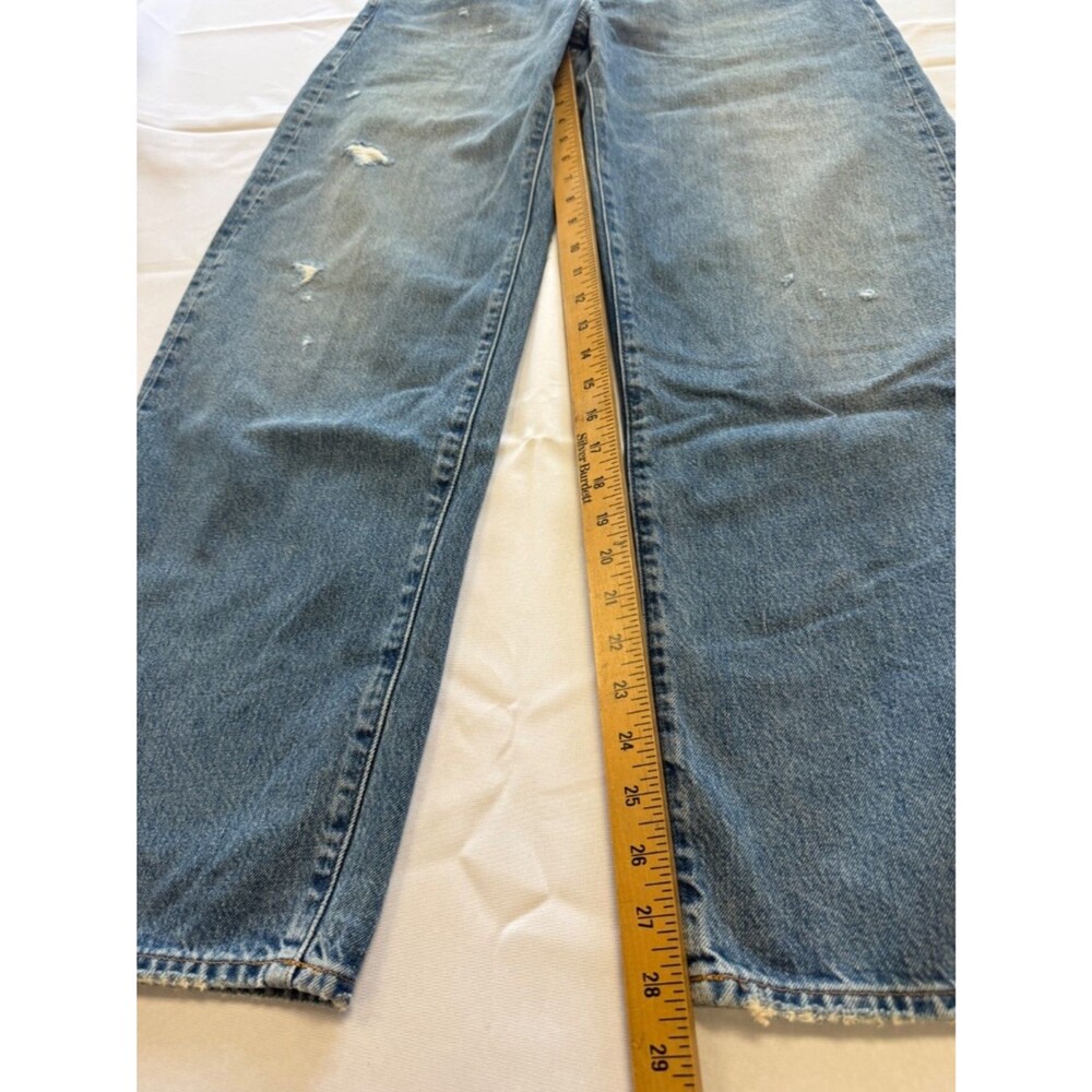 Madewell The Balloon Jean Medium Wash Dobins Distressed Size 29 - Picture 6 of 13